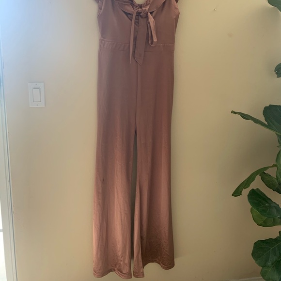 Rose Champagne Pink Jumpsuit - Picture 6 of 7